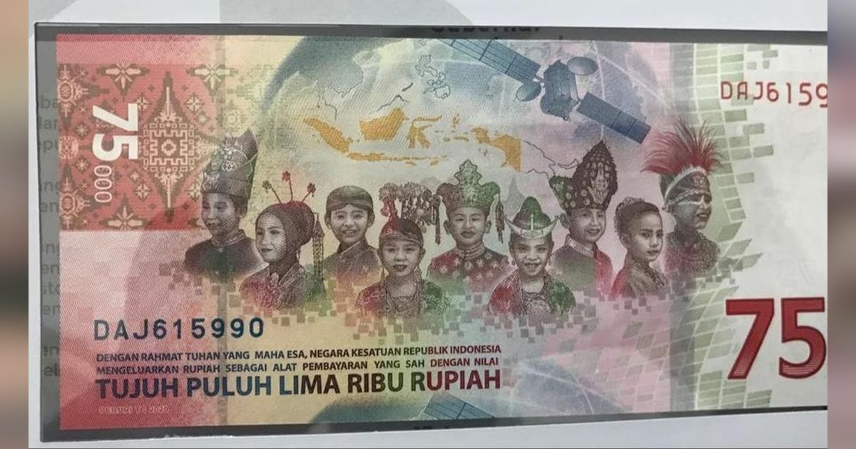 Uang Pecahan Rp75.000 Kembali Viral, Ternyata Ada Makna Tersembunyi di Balik Gambar Uang Kertas Khusus Ini