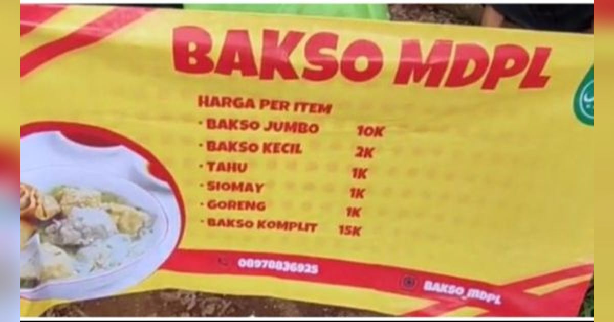 Penjual Bakso di Atas Gunung Lorokan Mojokerto Viral, Tuai Pujian