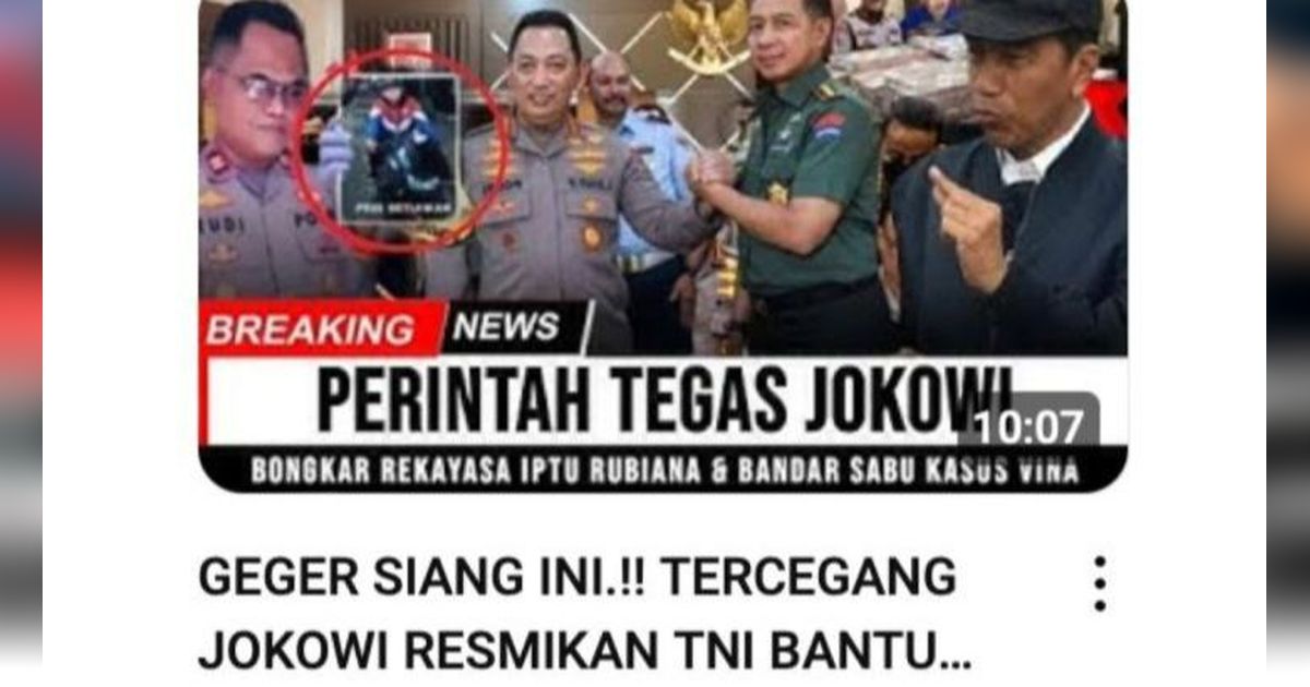 Benarkah Presiden Mengutus TNI untuk Bantu Usut Kasus Vina Cirebon? Cek Faktanya