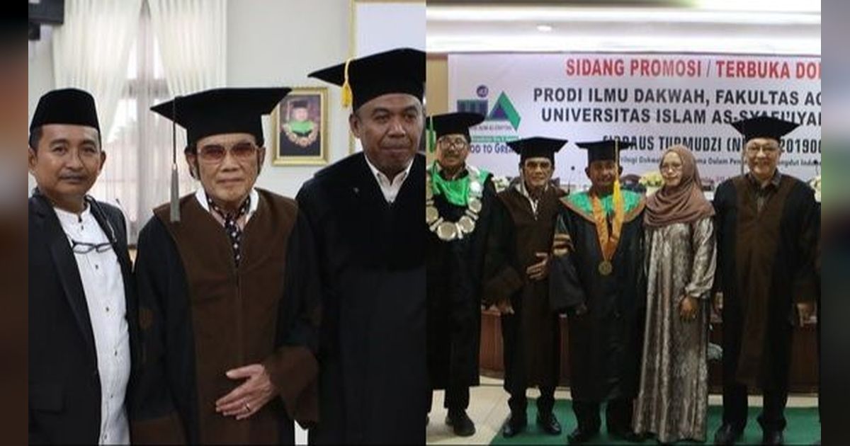 Potret Gagah Rhoma Irama Jadi Penguji Ahli Sidang Mahasiswa S3 dengan Disertasi Musik dan Dakwah