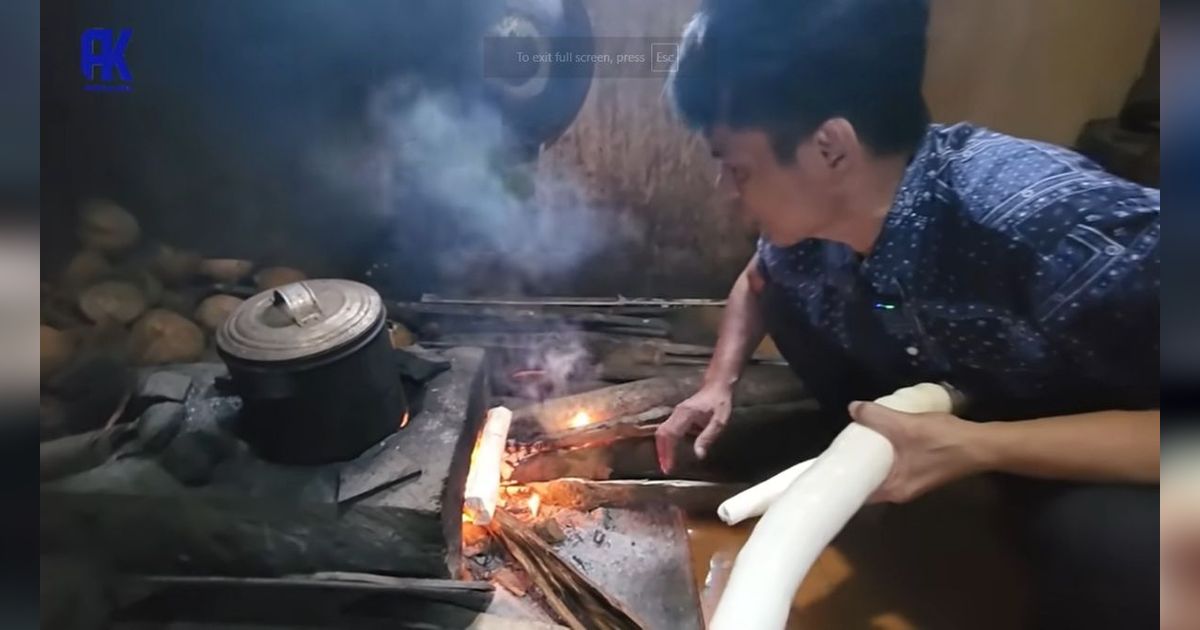 Nikmat, Usai Salat Magrib Ayah Lesti Kejora Bakar Singkong Plus Teh Tarik