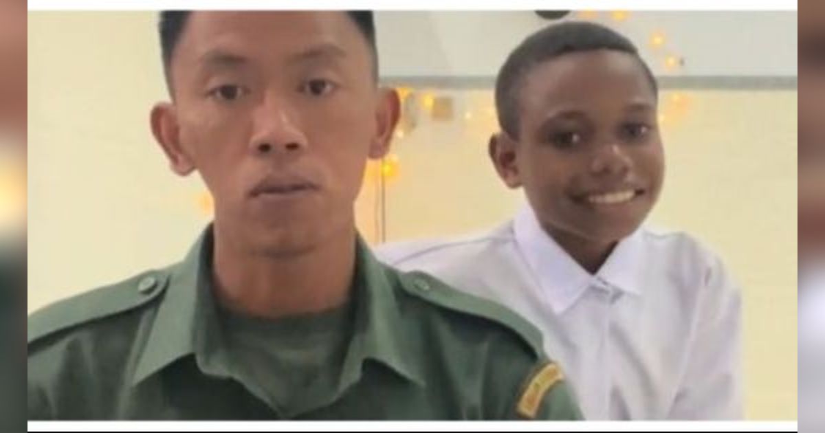 Sudah Dianggap Adik Sendiri, Prajurit TNI Ini Ajak Bocah Papua untuk Tinggal dan Lanjutkan Sekolah di Pulau Jawa