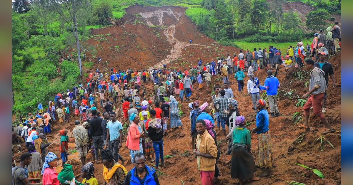 FOTO: Tragisnya Terjangan Tanah Longsor di Ethiopia Tewaskan 229 Orang