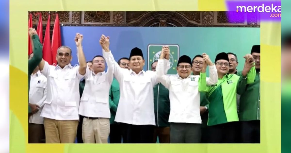 VIDEO: PKB Pamer Foto Kemesraan Prabowo-Cak Imin, Celetuk Nakal 'Cinta Lama Bersemi Kembali'