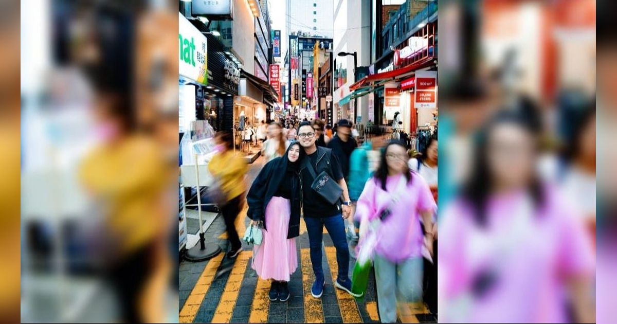 Potret Romantis Gilang Widhia 'Crazy Rich Malang' dan Shandy Purnamasari saat di Korea Selatan, Penampilan Bumil Makin Mencuri Perhatian