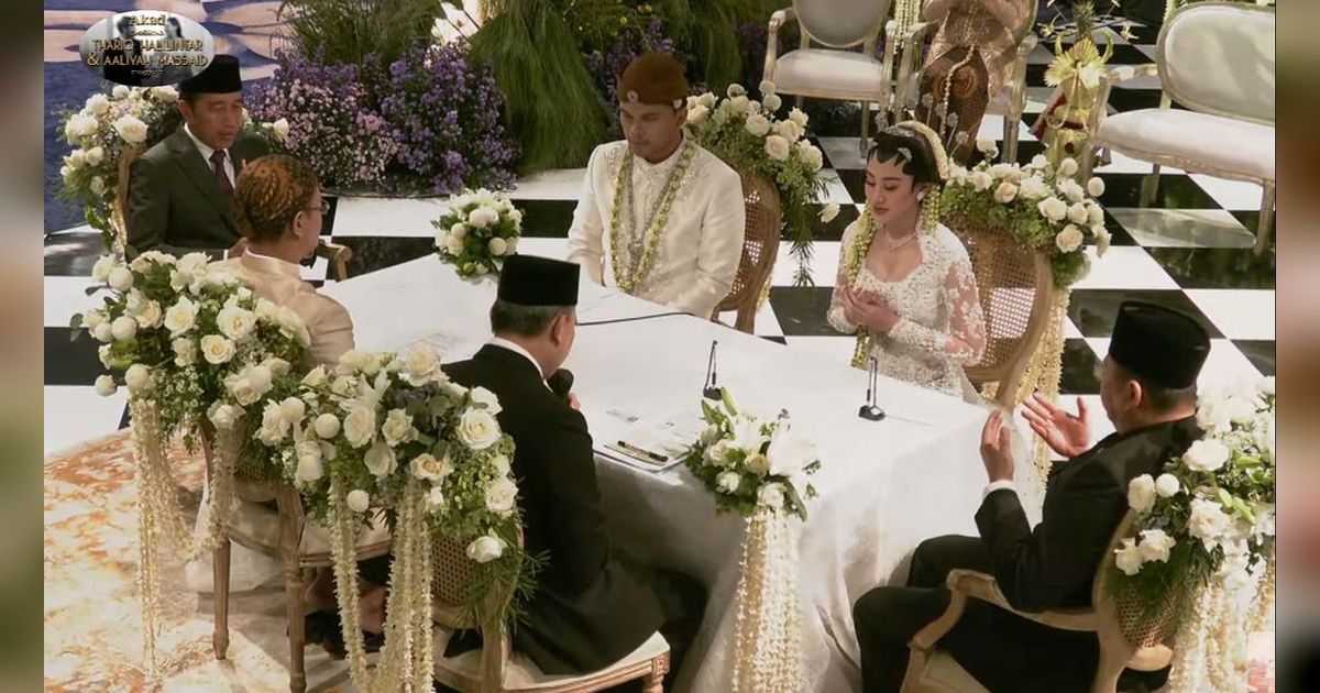 Aaliyah dan Thariq Halilintar Resmi Menikah dengan Saksi Presiden Jokowi, Ini Mas Kawinnya