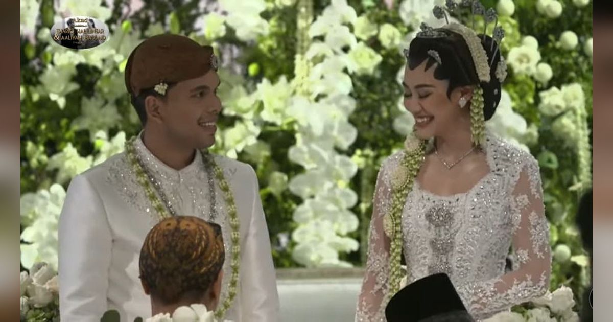 10 Potret Akad Nikah Thariq Halilintar & Aaliyah Massaid, Jokowi dan Bambang Soesatyo Jadi Saksi