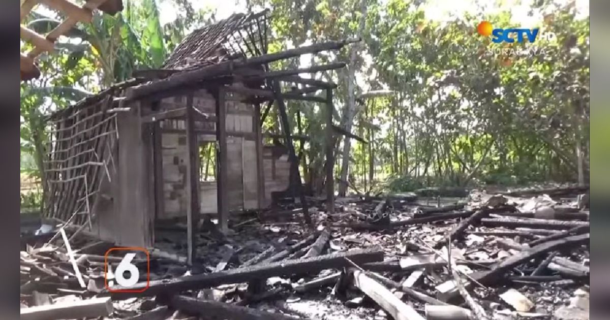 Kisah Tragis Pria di Ngawi Depresi Usai Istri Meninggal, Bakar Rumah Orang Tua hingga Anak Semata Wayang Harus Mengungsi