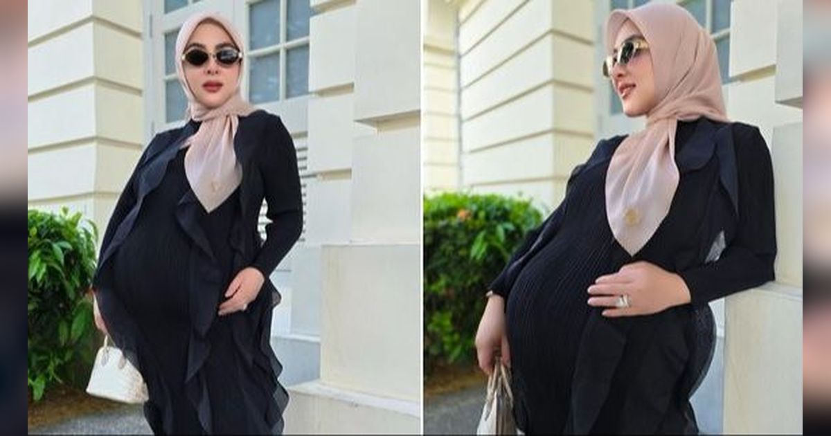 Hamil 38 Minggu, Potret Terbaru Syahrini Makin Stunning Pakai Dress Hitam & Tenteng Tas Hermes