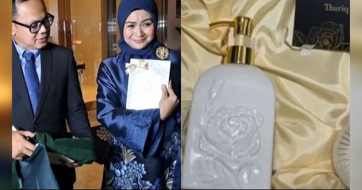 Ada Tas hingga Pigura, Intip Souvenir Resepsi Pernikahan Thoriq Halilintar dan Aaliyah Massaid