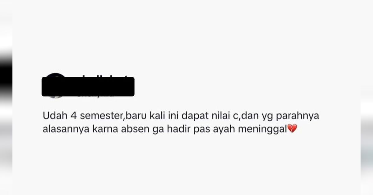 Curhat Mahasiswi Dapat Nilai C Pertama Kali Selama Kuliah Karena Tak Hadir di Kelas Terakhir