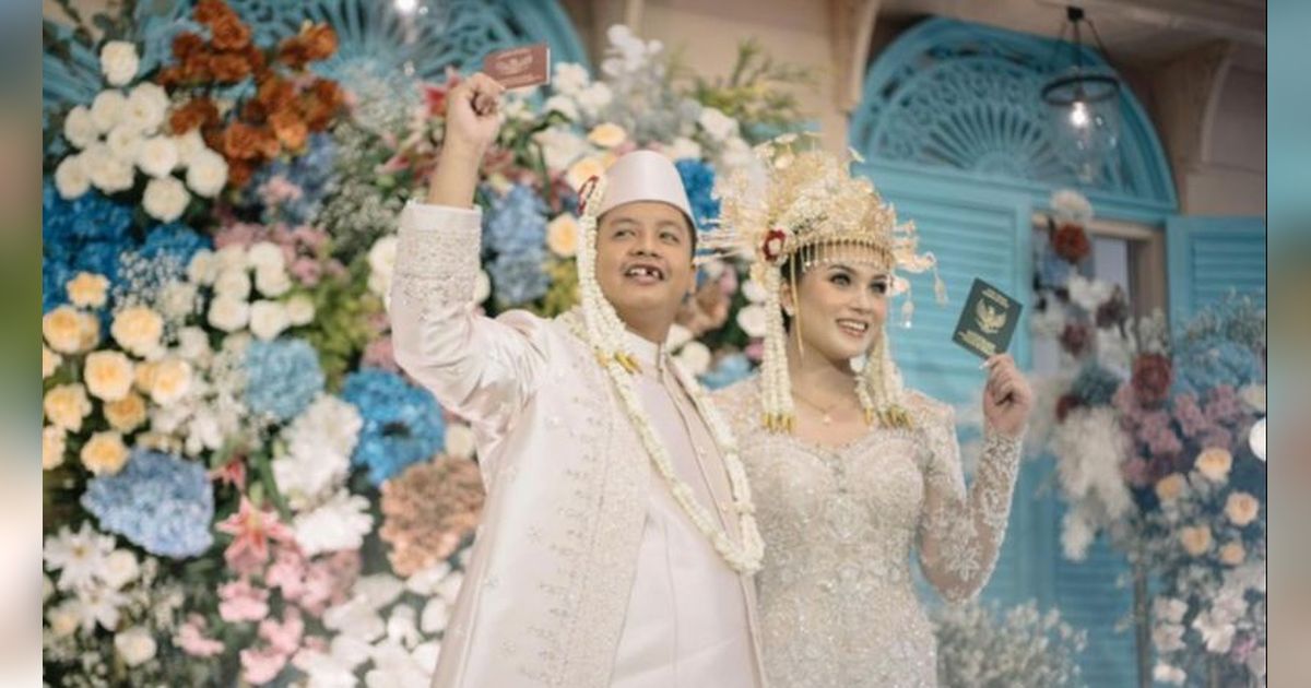 Momen Viral Komika Dustin Tiffani Semangat Ucap Ijab Kabul Sampai Batuk Saat Menikahi Ditha Rizky Amalia