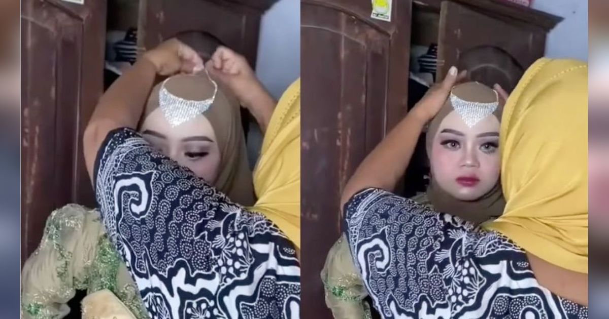 Wajah Pasrah Pengantin Perempuan Didandani Oleh Neneknya yang Mantan Perias