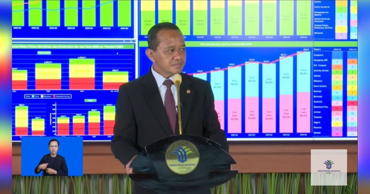 Menteri Bahlil Semringah, Realisasi Investasi Tembus Rp830 Triliun di Semester I-2024