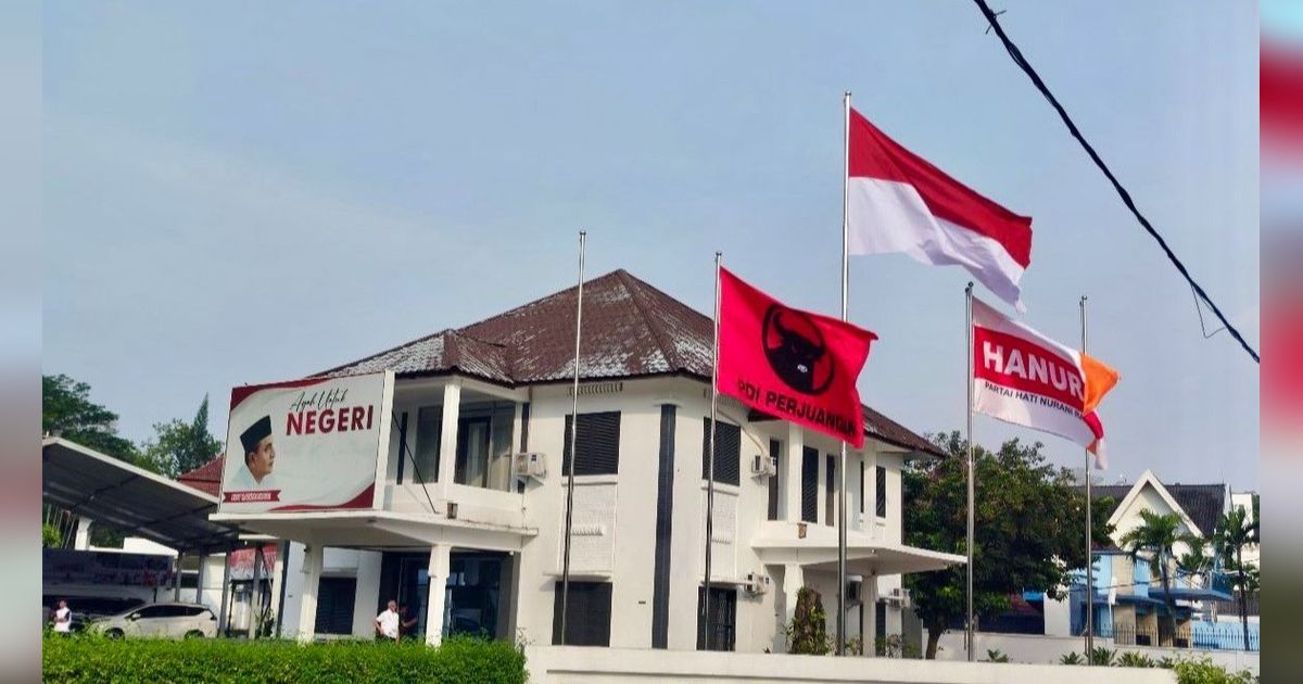 Ada Bendera PDIP di Kantor Pemenangan Edy Rahmayadi, Sinyal Beri Dukungan di Pilkada Sumut?