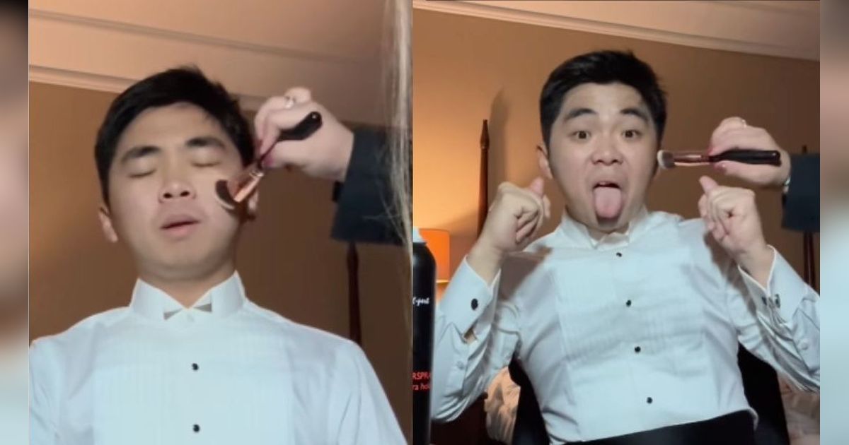 Pengantin Pria Rekrut Make Up Artist Khusus Dirinya Seharga Rp20 Juta, Penasaran Hasilnya?