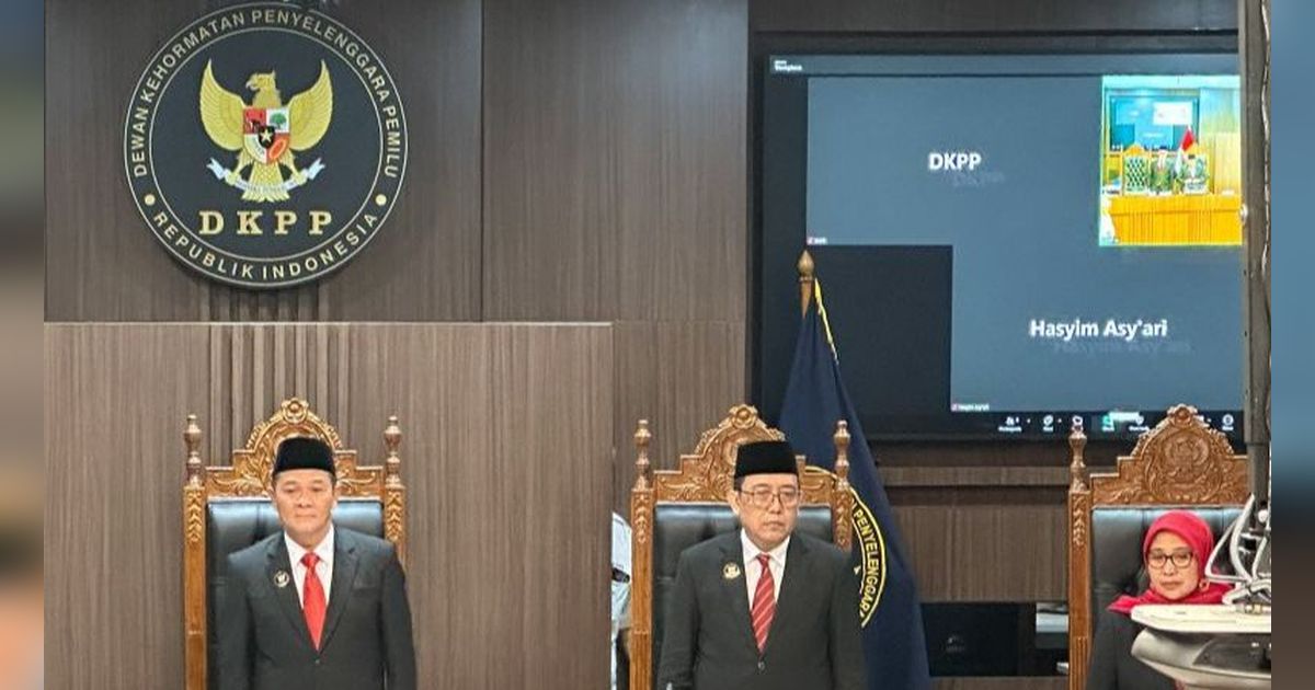 Sidang Putusan Dugaan Asusila Digelar DKPP, Ketua KPU Hasyim Asy'ari Hadir Online