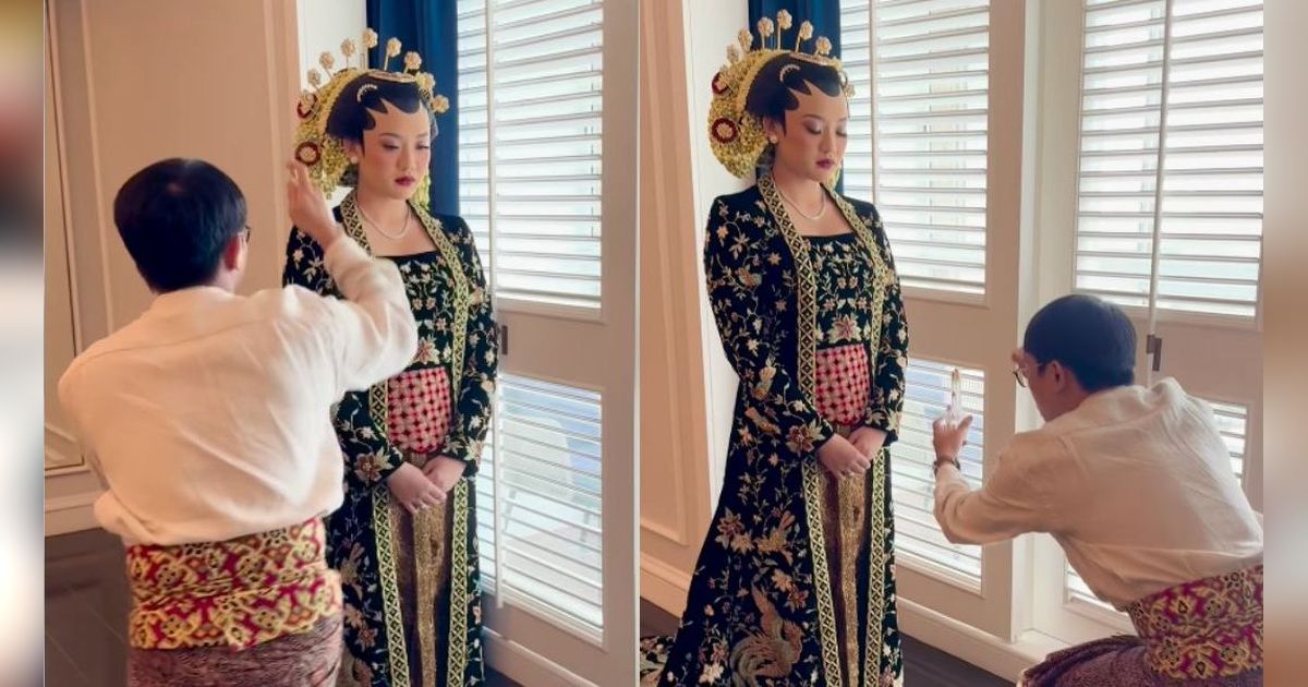 Magisnya Ritual 'Semobogo Wewangian Manten' Saat Desainer Semprotkan Parfum ke Pengantin