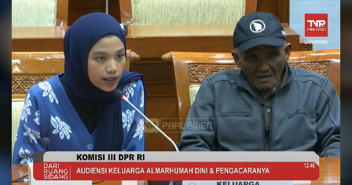 Curahan Hati Adik Almarhum Dini, Tahan Tangis di DPR Cari Keadilan Usai Ronald Tannur Bebas