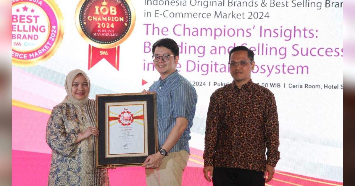 Produk Air Mineral Asli Indonesia Ini Sukses Menjuarai Indonesia Original Brand (IOB) Award 2024