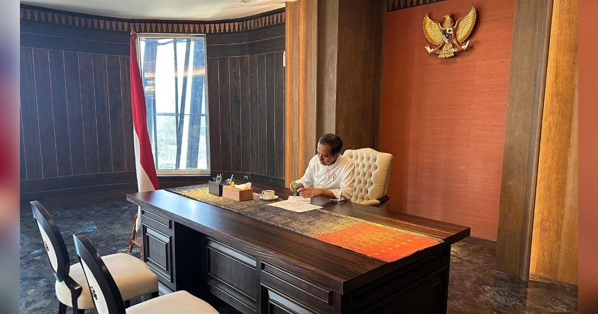 FOTO: Resmi Berkantor di IKN, Ini Penampakan Ruang Kerja dan Kamar Tidur Jokowi