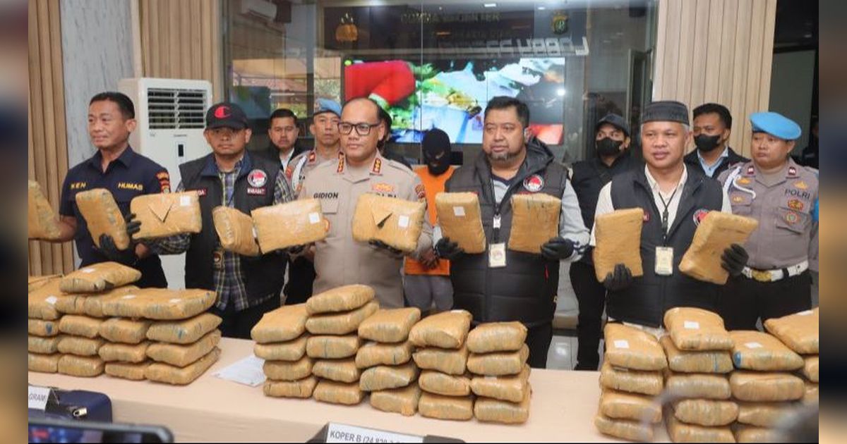 Kronologi Terungkapnya Penyelundupan Ganja Seberat 77 Kg dari Bekasi-Jakarta