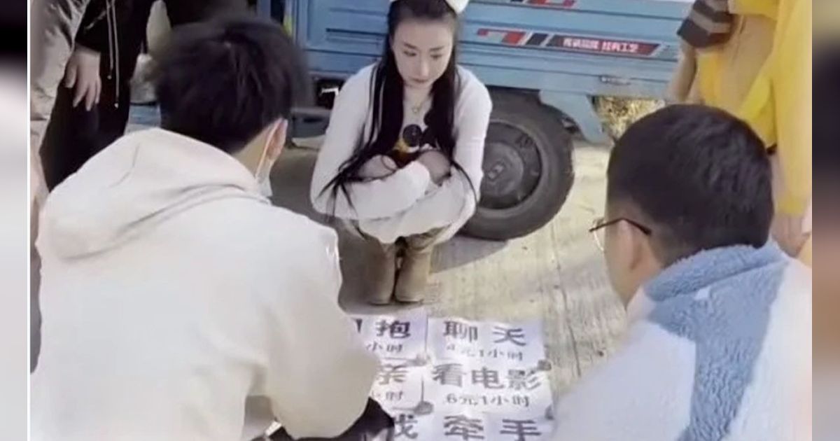 Heboh! Gadis Cantik bak Artis K-Pop Jual Jasa Peluk dan Cium di Jalanan, Siap Jadi 'Pacar Kaki Lima' bagi Lelaki Kesepian