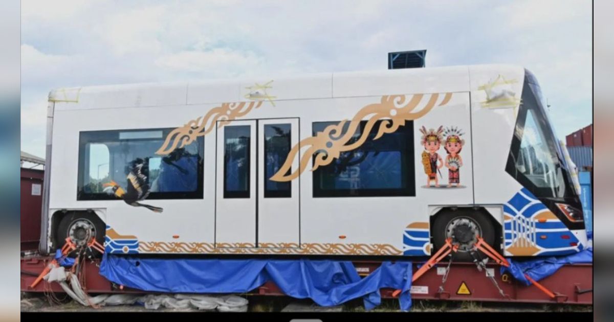 Begini Penampakan Kereta Tanpa Rel di IKN, Bisa Angkut 302 Penumpang Sekali Berangkat