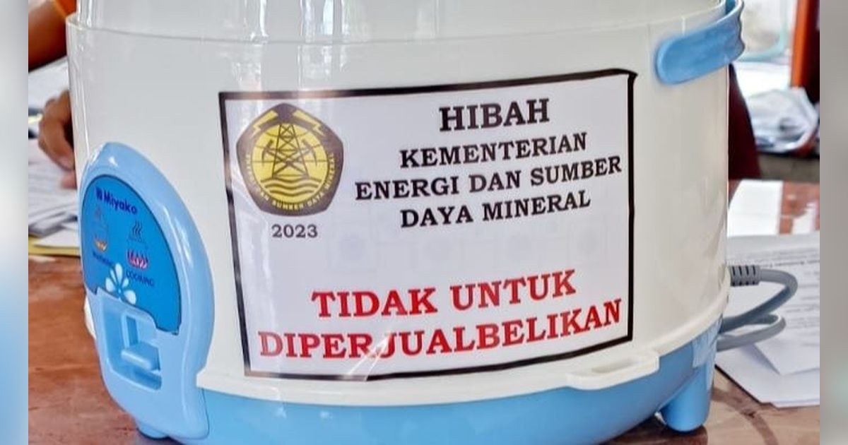 Kementerian ESDM Kembali Bagi-Bagi Rice Cooker Gratis ke Warga, Berapa Anggarannya?