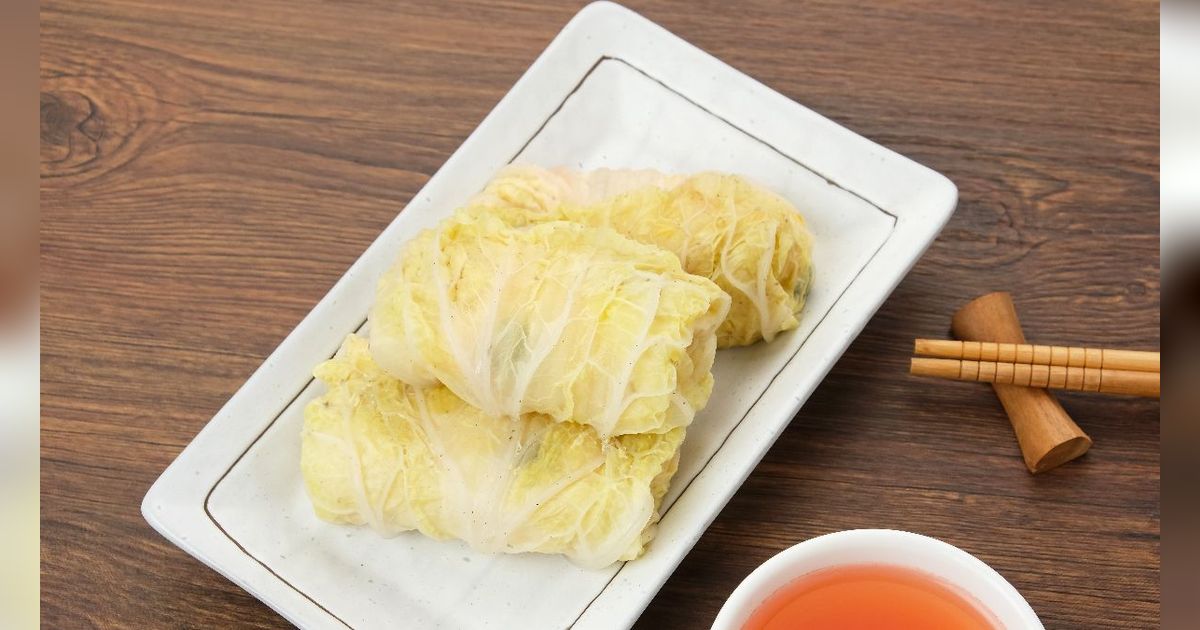 Resep Sawi Gulung Isi Ayam Udang, Camilan Gurih dan Sehat Banget
