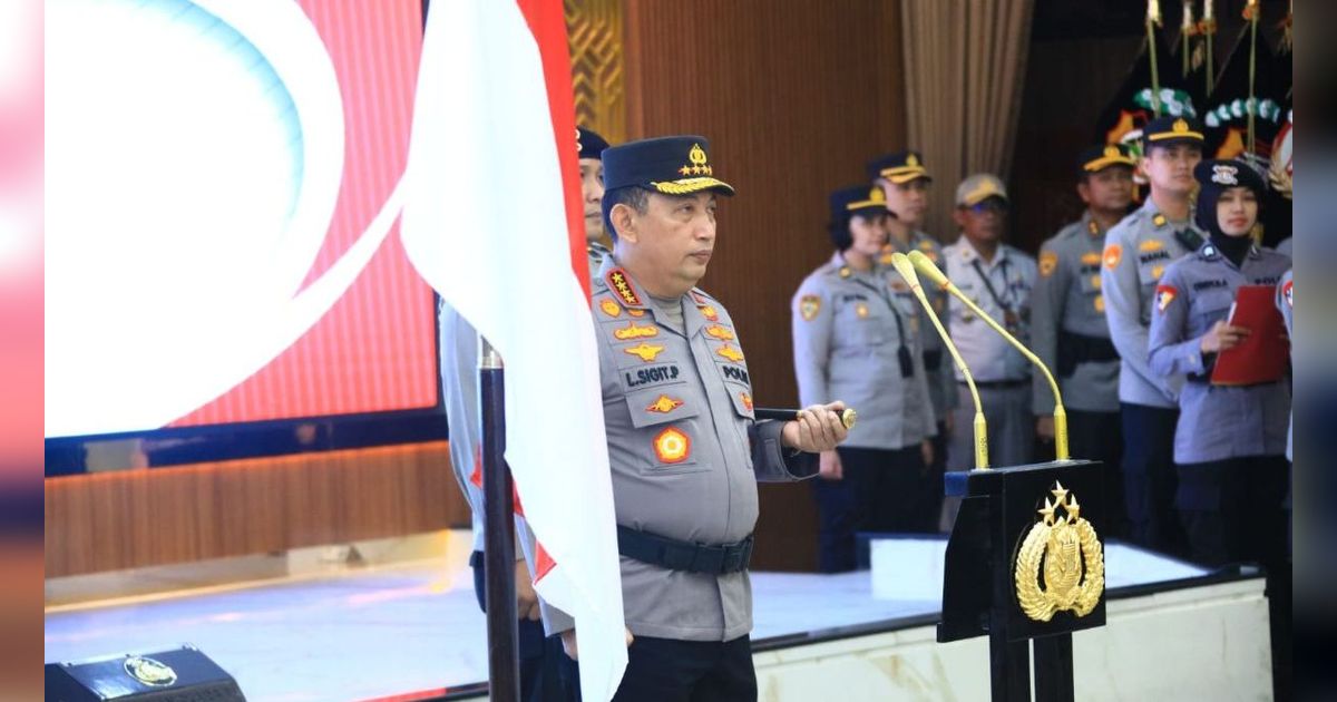 Depan Presiden Jokowi Pidato Kapolri Minta Maaf ke Rakyat