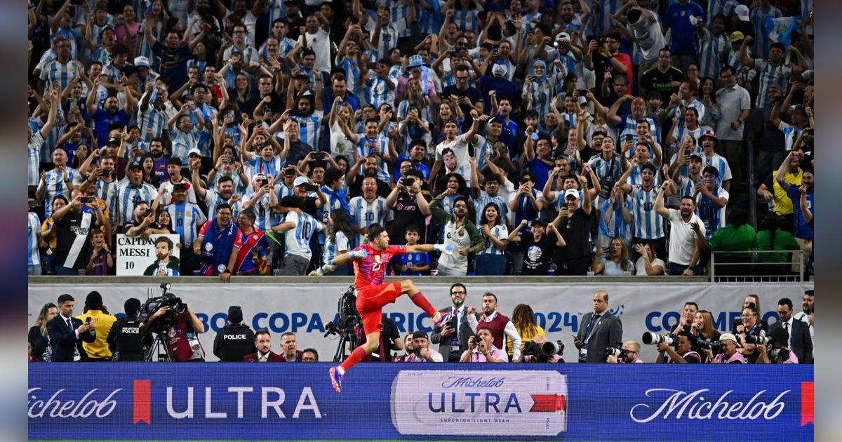 FOTO: Drama Argentina Tumbangkan Ekuador di Copa America 2024, Diwarnai Messi Gagal Penalti hingga Aksi Heroik Emi Martinez