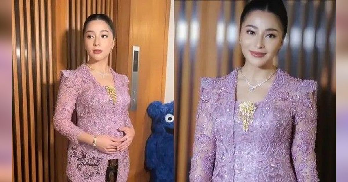 Cantiknya Nikita Willy Tampil Pakai Kebaya, Baby Bump Makin Terlihat