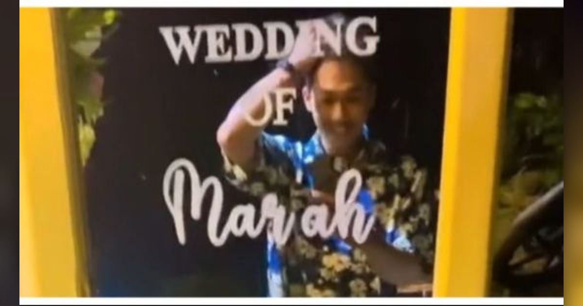 Pria Ini ‘Mampir’ ke Nikahan Orang Tak Dikenal saat Perjalanan Pulang, Videonya Viral Direspons Pengantin Pria