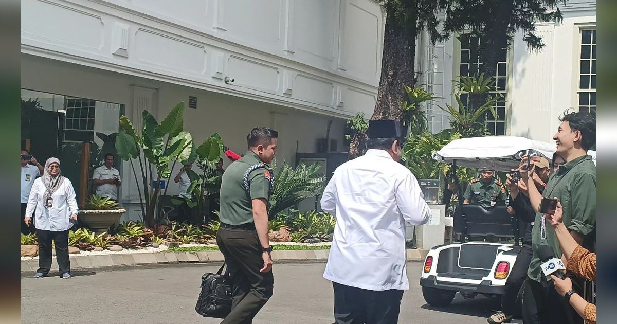 Ditanya Soal Kesehatan Pascaoperasi, Prabowo Pamer Jurus Silat di Istana
