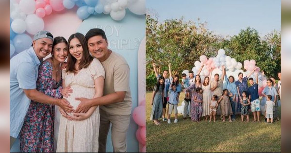 Gender Reveal Meriah Kakak Glenn Alinskie, 8 Potret Spektakuler dengan Roket Asap di Bali