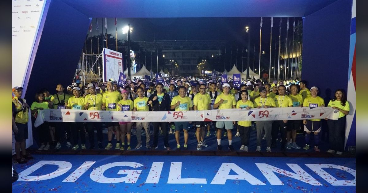 Telkom Gelar Digiland Run 2024, Lautan Manusia Penuhi Kawasan Senayan-Semanggi