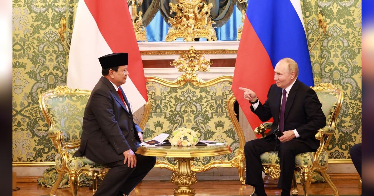 Bertemu Presiden Putin, Prabowo Sebut Rusia Teman Baik