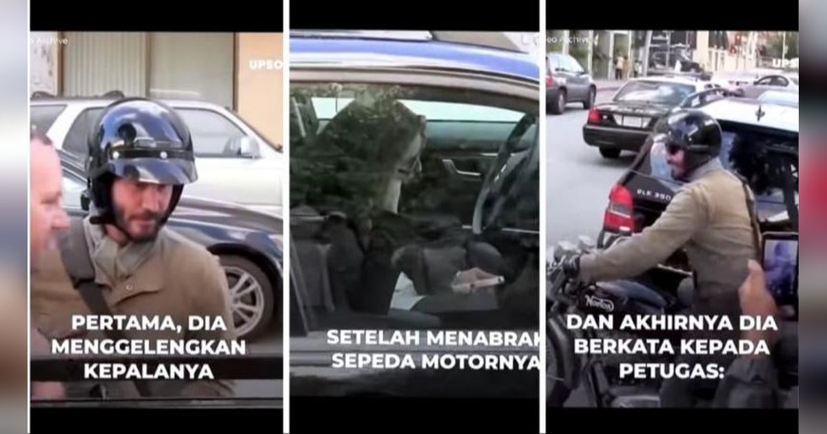 Panik! Wanita Ini Mengurung Diri di Mobil Setelah Tabrak Motor Keanu Reeves