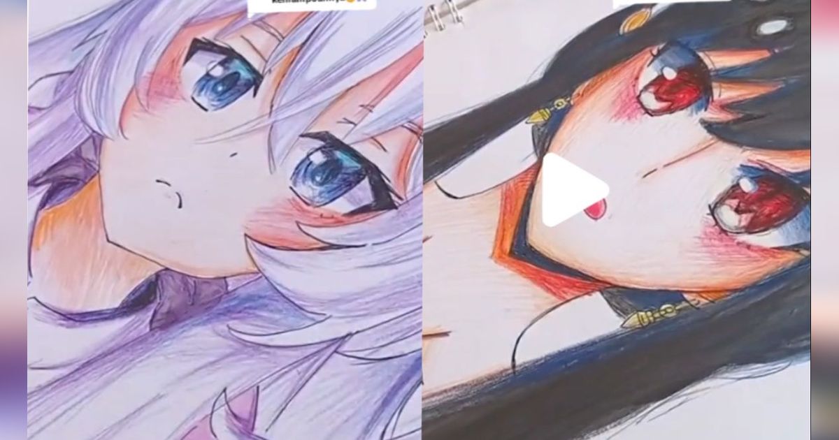 Bak Profesional, Siswi SD Ini Jago Gambar Anime Hasilnya Mengejutkan