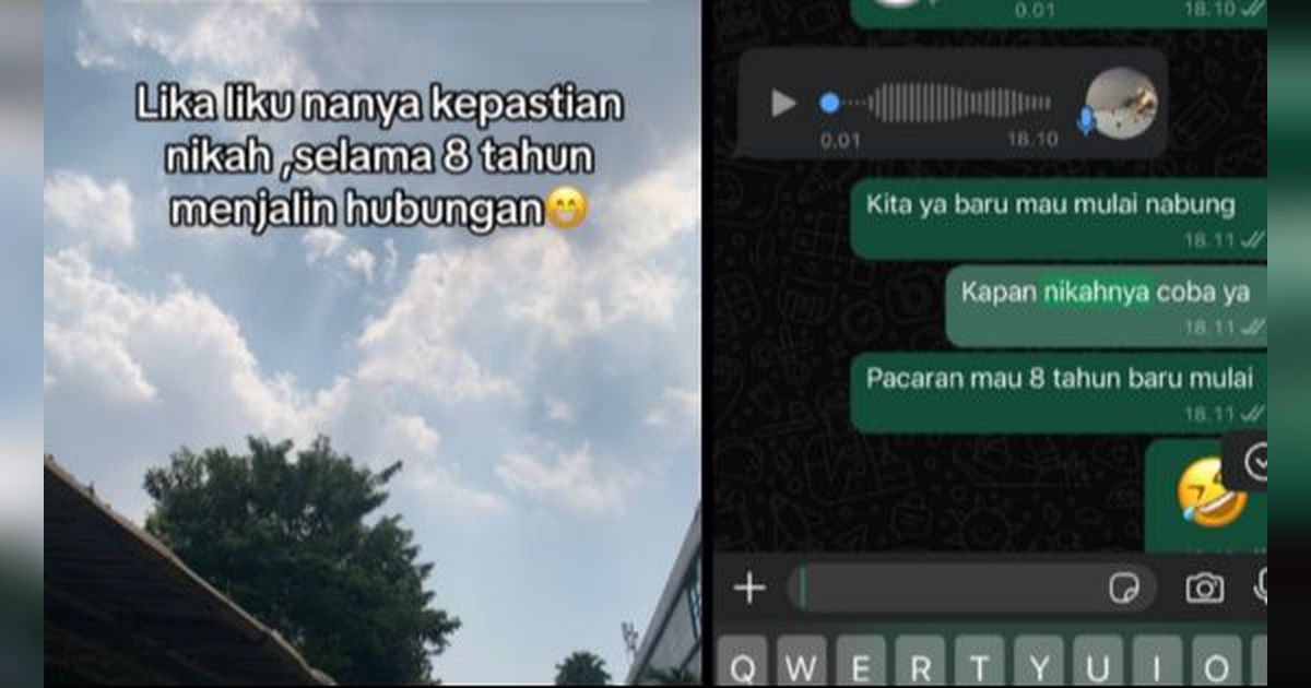 Cerita Wanita Tanya Kepastian Usai 8 Tahun Pacaran, Jawabannya Tak Sesuai Harapan