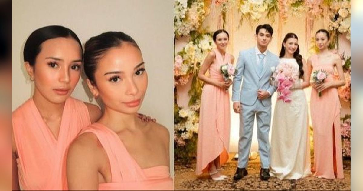 Cantiknya Beby Tsabina dan Sephora Jadi Bridesmaid di Pernikahan Cassandra Lee & Ryuken Lee, Kompak Pakai Dress Merah Muda