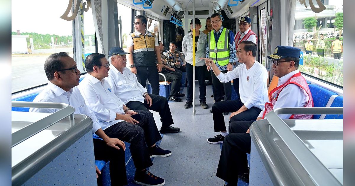 Jokowi Ungkap Bangun MRT, LRT dan Kereta Cepat Rugi