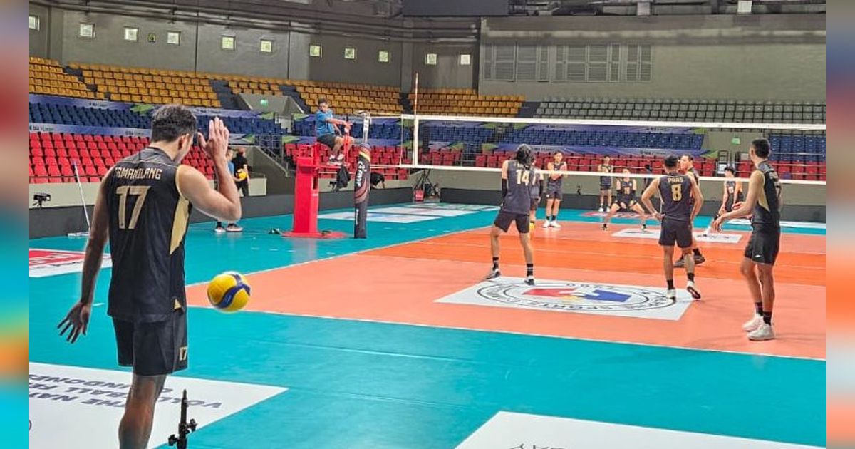 FOTO: Timnas Voli Putra Indonesia Matangkan Persiapan Jelang Duel Lawan Thailand di SEA V League 2024