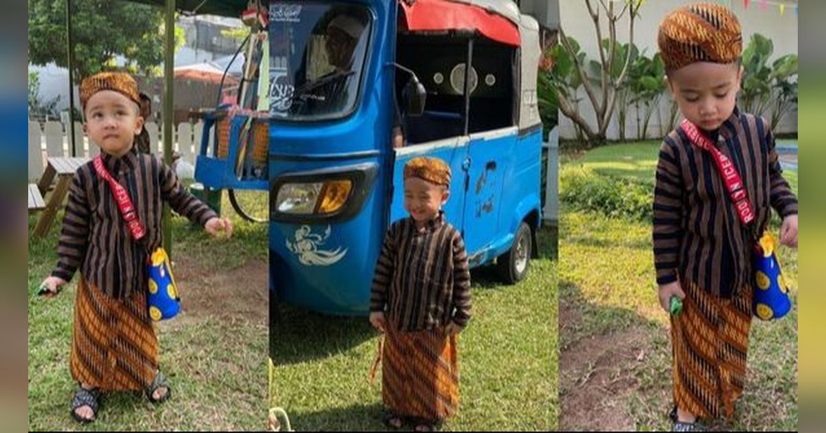 Rayyanza Anak Nagita Slavina Rayakan Hari Kemerdekaan dengan Lurik, 10 Potret Pesona Mas-mas Jawa Bersandal Dior