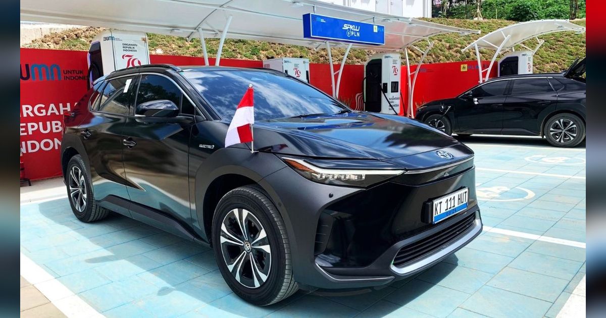 40 Unit Toyota bZ4X Jadi Mobil VVIP HUT RI ke-79 di IKN