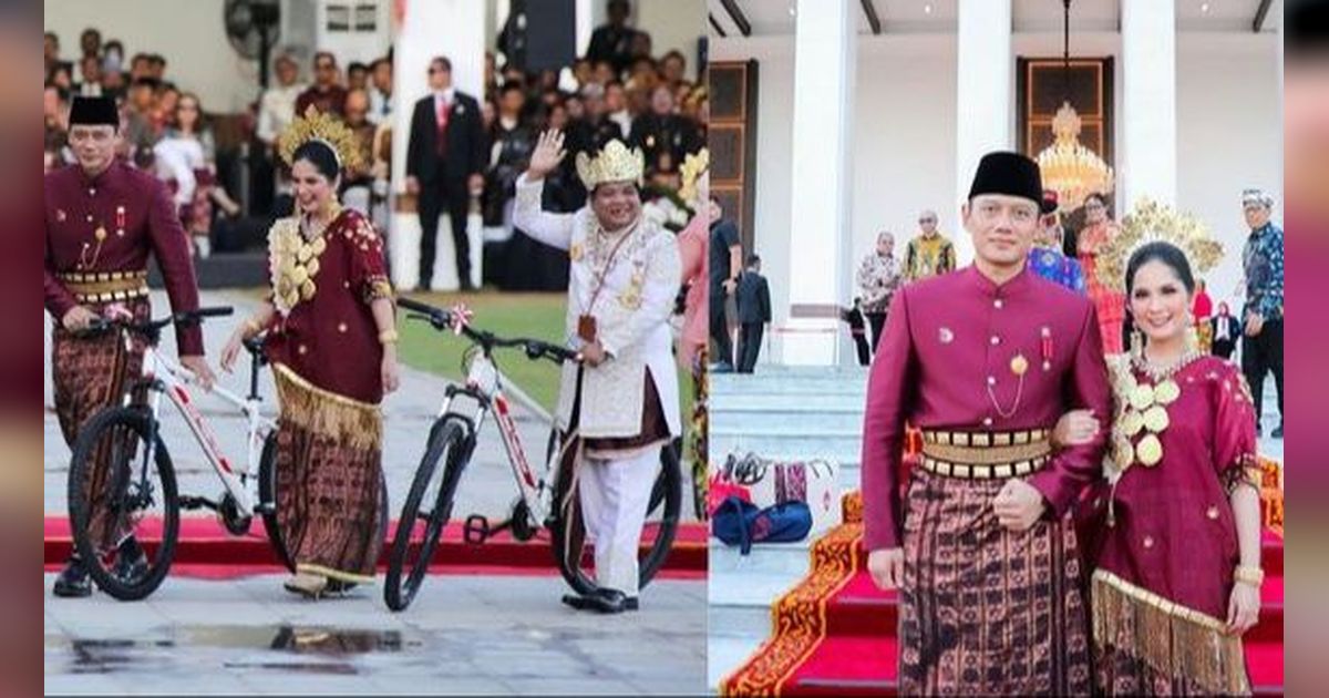 Juara Busana Terbaik, Potret Annisa dan Agus Yudhoyono Tampil Menawan Pakai Baju Adat Bugis - Dapat Hadiah Sepeda