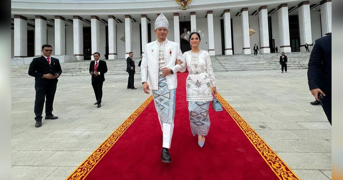 Potret Gaya Pejabat Upacara HUT Ke-79 RI di IKN, Salfok sama busana Pengantin AHY