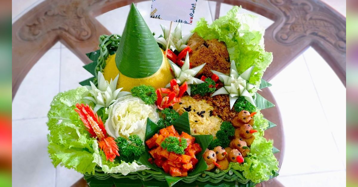 Resep Tumpeng HUT RI Lengkap ala Rumahan, Cantik Menggugah Selera