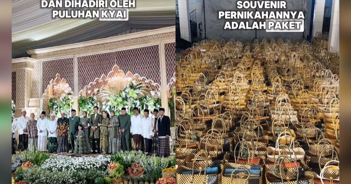Viral Pernikahan Mewah di Gresik bak Pesta Rakyat, Tamu Dapat Souvenir Paket Sembako dan Umroh Gratis